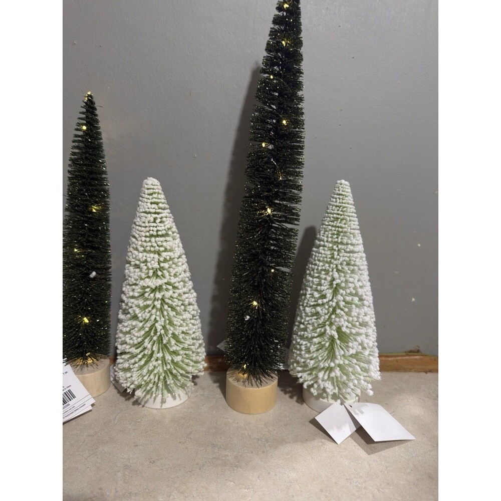 5Pcs Mini Christmas Trees Christmas Decor Artificial Brush Tree Decorations - Picture 3 of 13